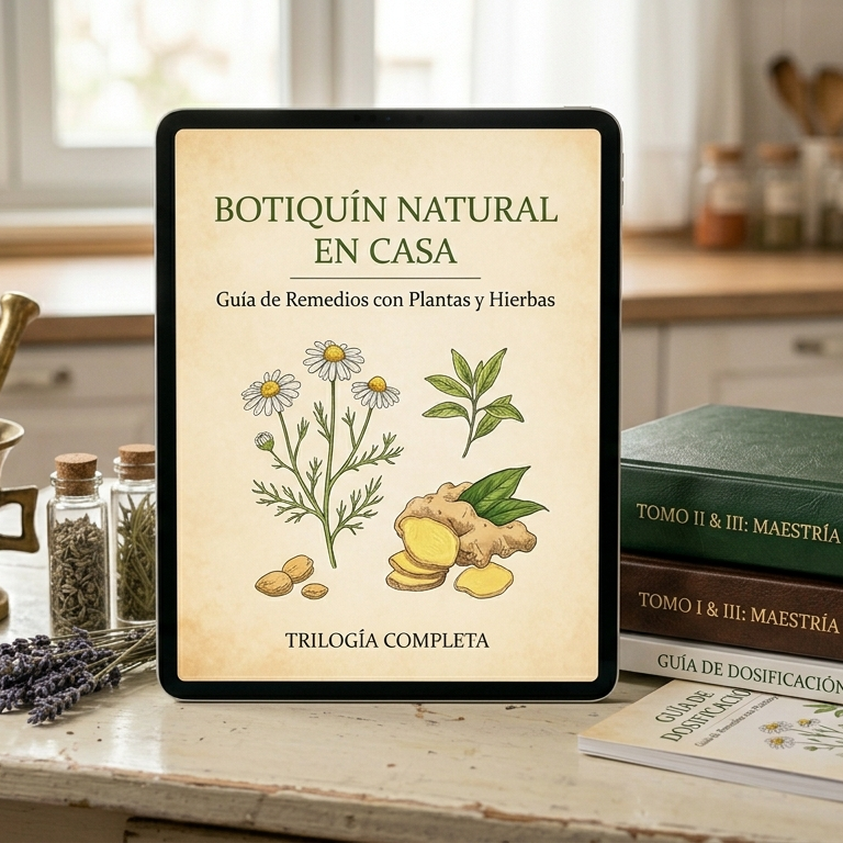 Botiquín Natural en Casa: Guía de Remedios con Plantas y Hierbas (Tomos I, II y III)